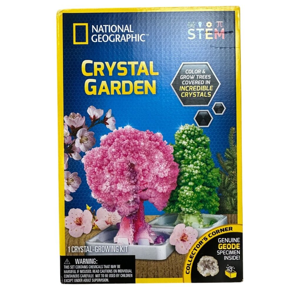 National Geographic Crystal Garden STEM Kit For Kids
